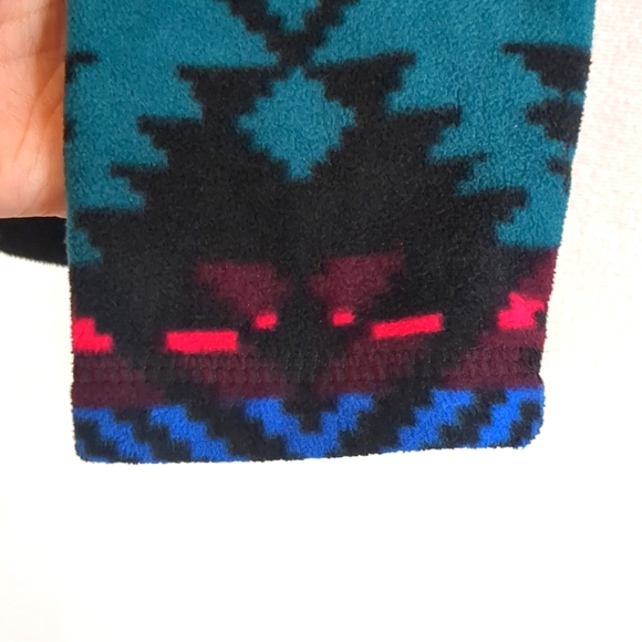 Eddie Bauer Women's Aztec 1/4 Zip Micro Fleece Lightweight Pullover Size Medium - Picture 3 of 10